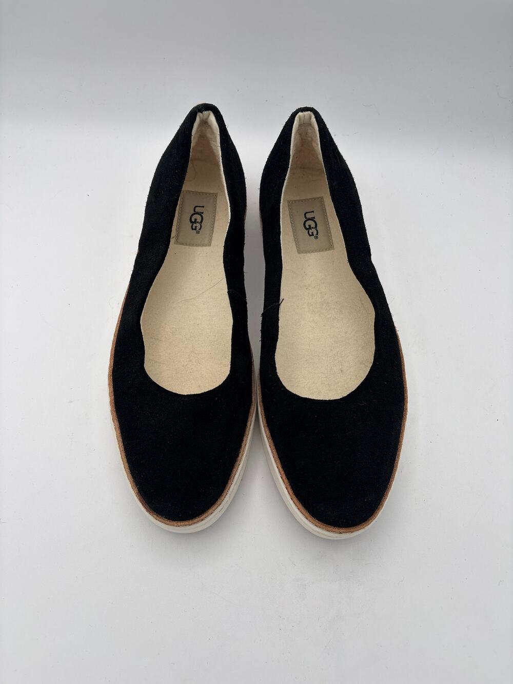 Women’s UGG Size 8 Black Suede Ballet Flats